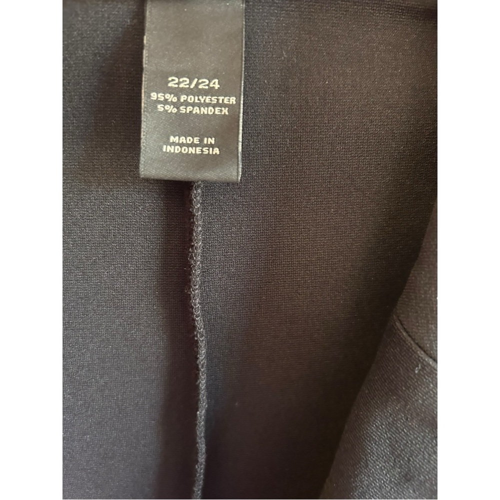 Lane Bryant black full zipper stretch A-line blazer Size 22/24 - Picture 6 of 8